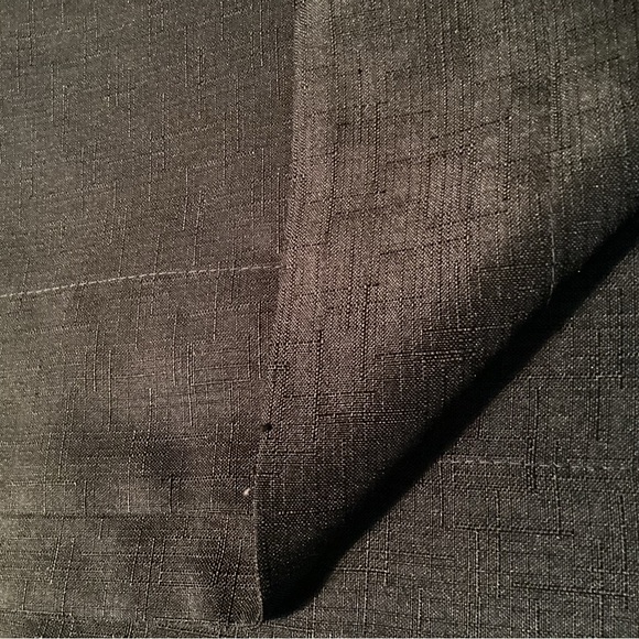 Linen Weave Black Tablecloth & 8 matching napkins, 60X84,use on Oblong or Oval - Picture 7 of 10